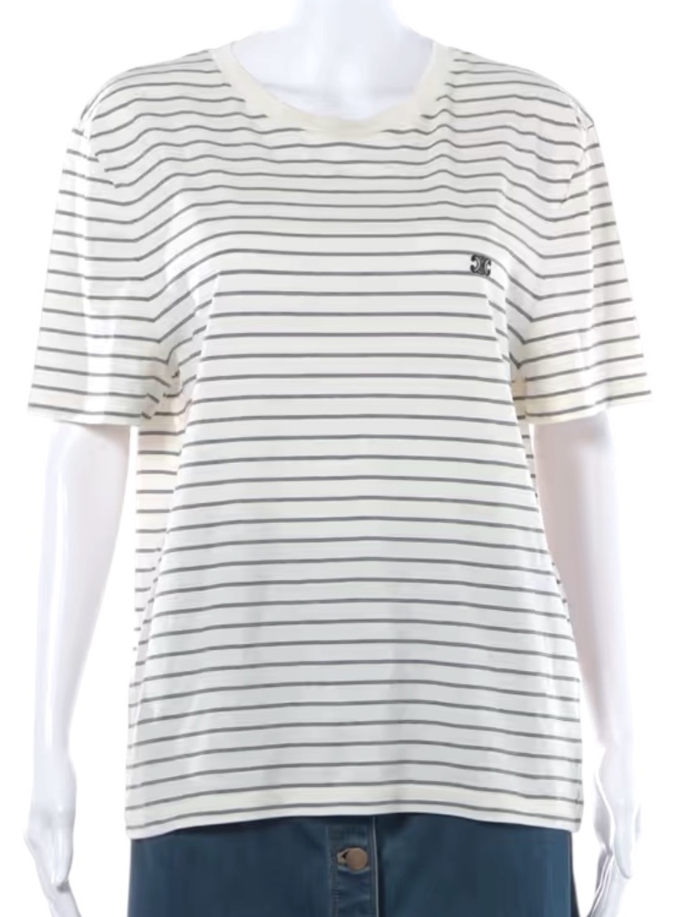 Celine Triomphe Striped Tee